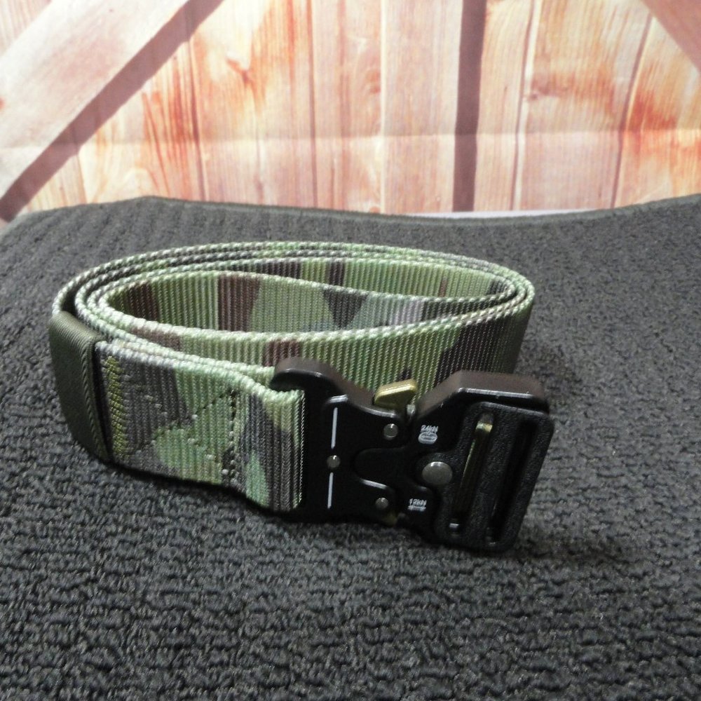 Men's Cama tactical nylon web Quick Release belt~NWOT~heavy buckle~